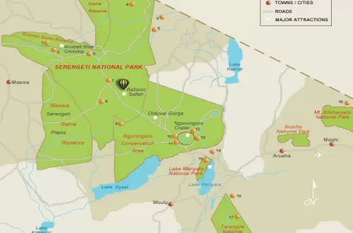 Serengeti National Park Map: Navigating the Vastness